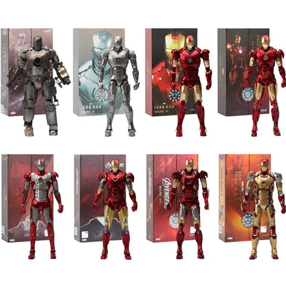 ZD Toys Iron Man Action Figure Joint Movable MK1 MK3 MK6 MK7 MK42 MK45 MK50 MK85 MK17 MK33 MK39 Adult Collection Figure Gift
