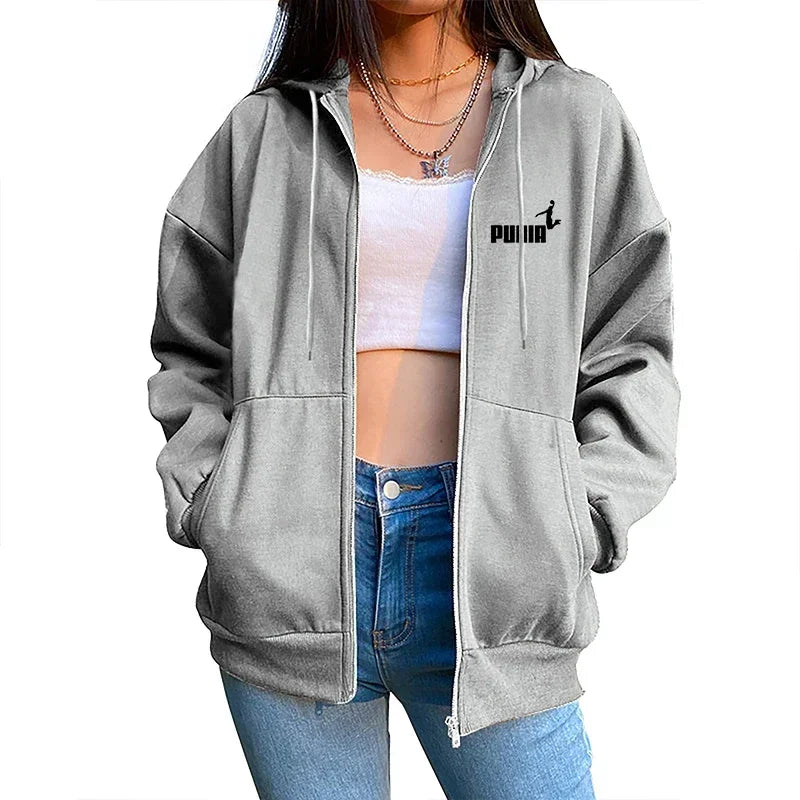 2025 new men's sportswear trend printed hooded sweatshirt pants 2piece set casual zipper jacket set daily clothing autumn winter