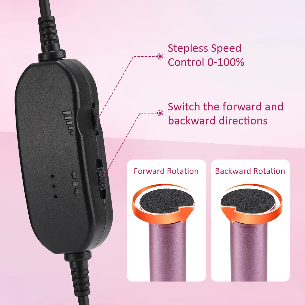 USB Electric Foot Callus Remover Foot Care Tool Leg Heels Remove Dead Skin Pedicure Tool Set With Replacement Sandpaper
