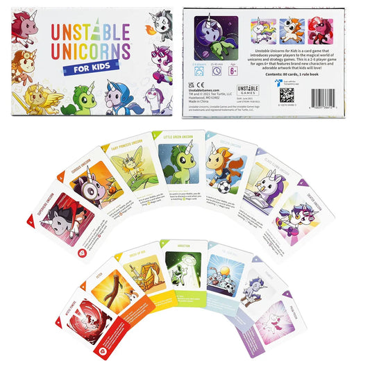 Unstable Games Unicorns for Kids Edition Base Game A strategic card game for Kids