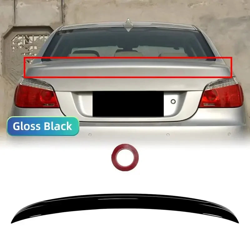 E60 Tailgate Roof Middle Tail Wing Body Kit Car Rear Trunk Spoiler For BMW 5 Series E60 520i 520d 525i 530i 530d M5 2004-2010