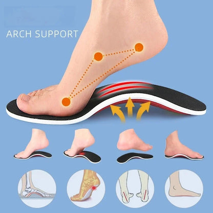 1-6Pairs Orthotic Insole High Arch Support Flatfoot Orthopedic Insoles For Feet Ease Pressure Plantar Fasciitis Pain Relief