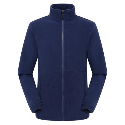 Soft Polar Fleece Jacket with Pockets Lightweight Outdoor Recreation Full Zip Coat