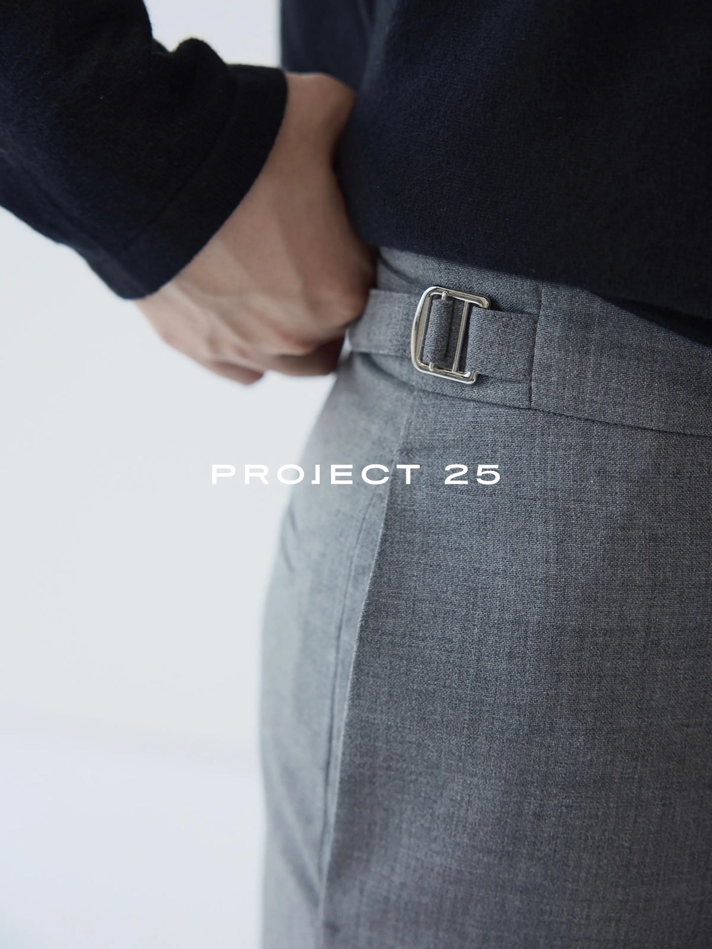 PROJECT 25 Men's Australian Virgin Wool Blend Trousers - Slimming Straight Fit Wrinkle-Resistant Casual Dress Pants  All Seasons