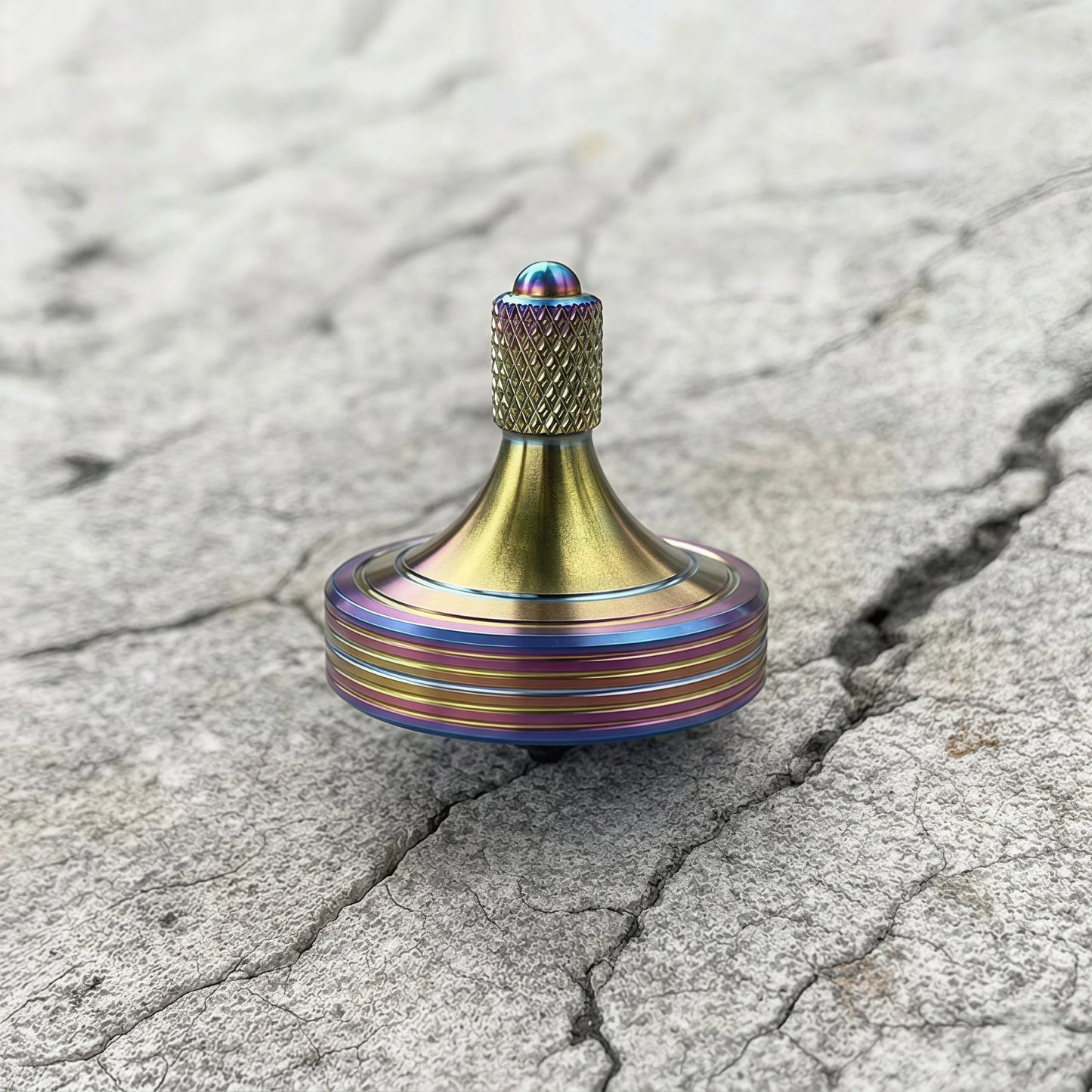 Precision Metal Rotating Top Stainless Steel High Durability Desktop Gyro EDC Toy Perfect Balance Easy to Use Time Killer