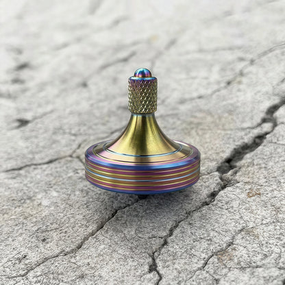 Precision Metal Rotating Top Stainless Steel High Durability Desktop Gyro EDC Toy Perfect Balance Easy to Use Time Killer