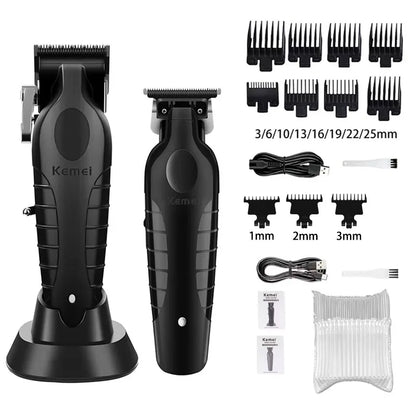 New Kemei Original Hair Clipper Kit KM-2296 KM-2299 KM-T95 Rechargeable Electric Hair Trimmer Barber Professional Shaver For Men