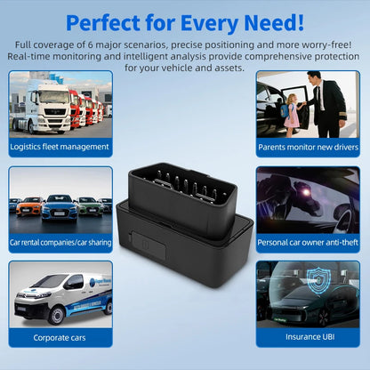 OBDII GPS Tracker Car Tracker TrackerKing DK22 With Real-time Tracking Multiple Alerts Plug and Play