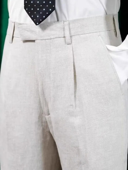 Office Men Work Summer Suit Shorts Japanese Style Solid Color High Street New Knee Length Trousers Male Straight Casual Shorts