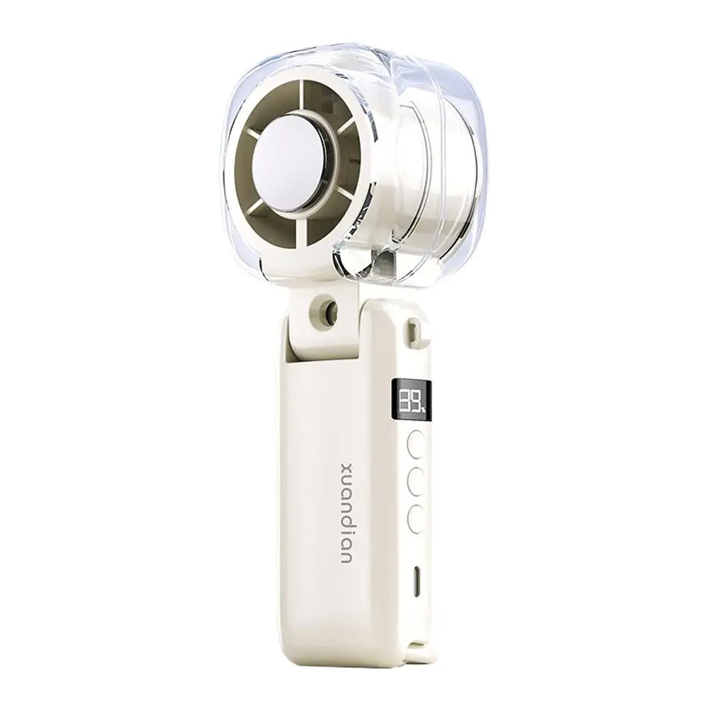 Portable Handheld Misting Fan High Speed Turbo Cooling Spray USB Rechargeable Mini Desk Fan Summer Outdoor Fan