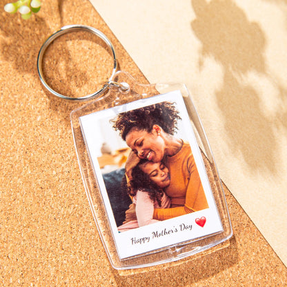 Custom 1pc/3pc/5pc Photo and Text Keychain, Photo Strip Keychain, Valentines Day Couple Gift, Custom Gift, Mother's Day Gift
