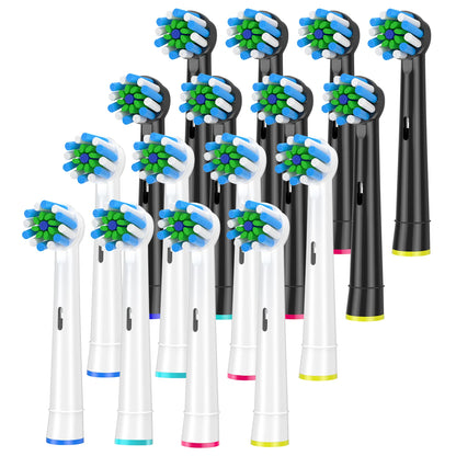 4-12pcs EB50 Cross Action Replacement Brush Heads For Oral B D12 D16 D100 3757 3709 pro3 pro1max electric toothbrush