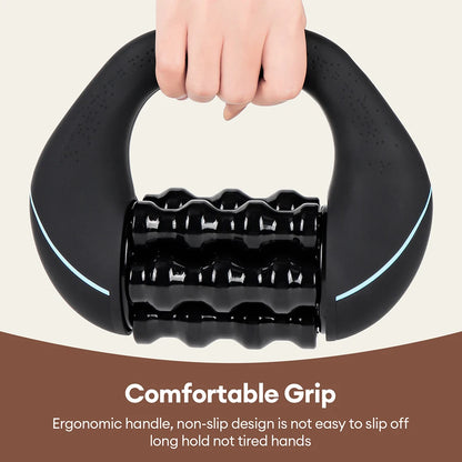 Electric Handheld Body Roller Massager Fascia Gun Deep Tissue Muscle Relaxation Portable Massage Tool for Whole Body Massage