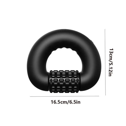Rechargeable Cordless Massage Roller Deep Tissue Percussion Electric Muscle Massager Handheld 3-Speed Spin