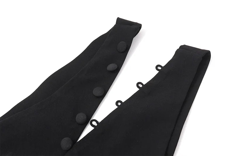 Cryptographic Elegant Asymmetrical Top with Hook and Eye Fashion Sexy Cut Out Backless Split Tops Slim Vest Summer Clothes