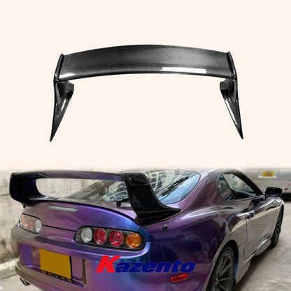 For Toyota 93-98 Supra MK4 JZA80 TR-Style Carbon Fiber Rear Trunk Spoiler Wing