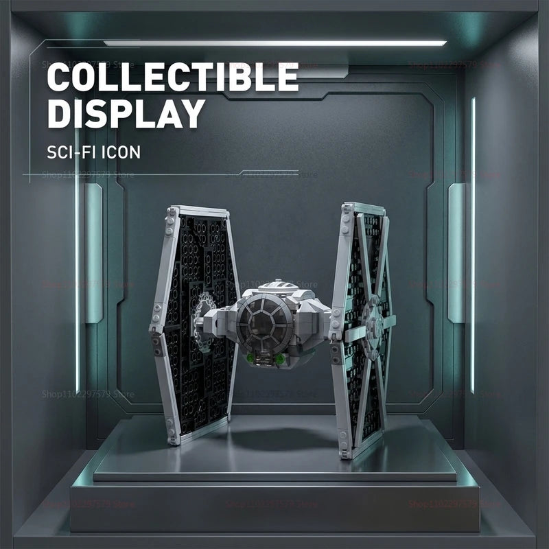 MOC Space War Series Tie Fighter DIY Building Blocks Set Toys Imperial Model Toy for Birthday Gift
