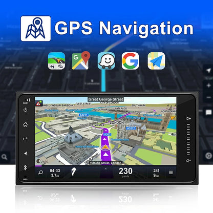 7" 4-64GB For Toyota Kluger 2007-2013 Car Stereo Radio Wireless Apple Carplay Android Auto Head Unit FM GPS BT
