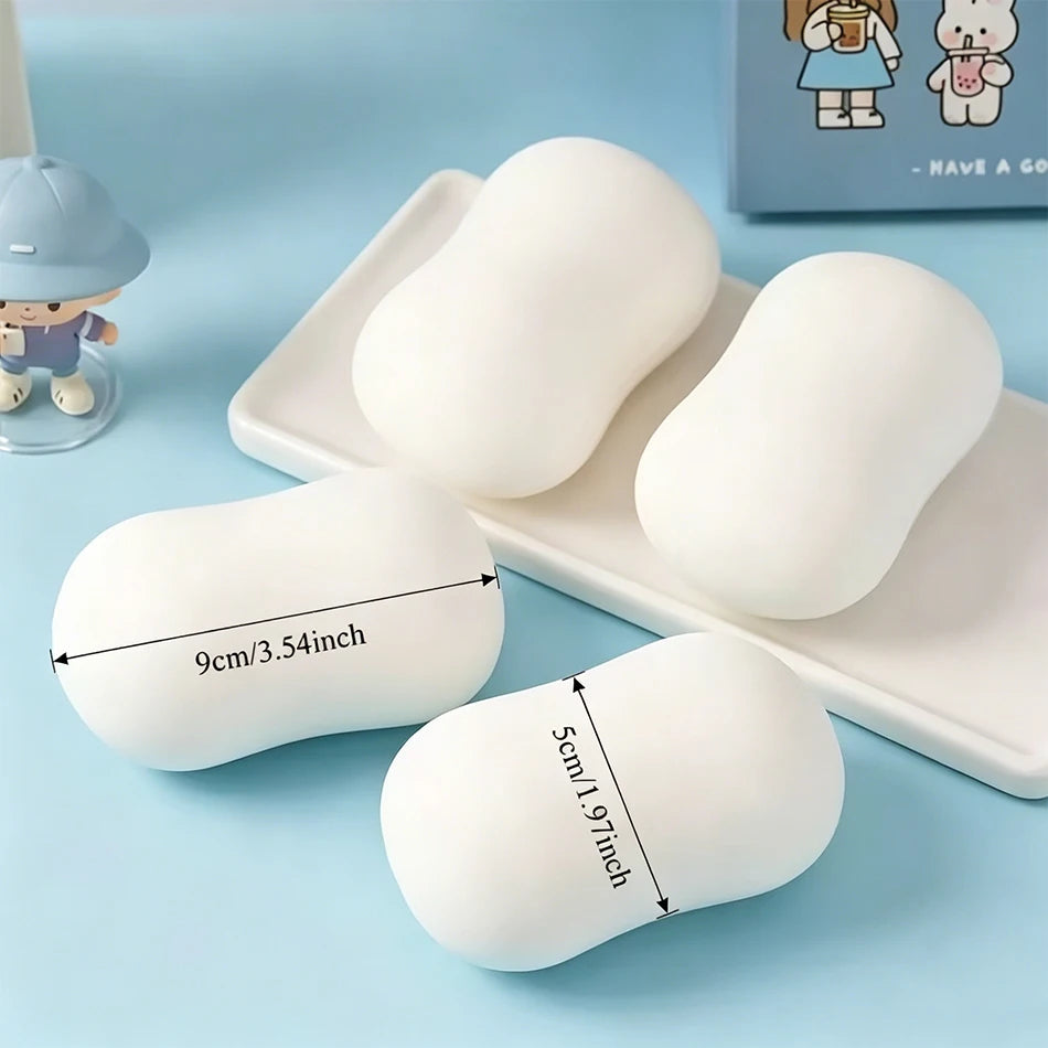 ASMR simulated soap ball squishy stress ball, soft cute realistic filled soft glue toy, prank soap stress relief toy, gift