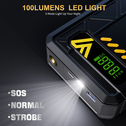 VTOMAN X4 Car Jump Starter 2500A Car Power Bank 4 In 1 with Portable Air Compressor Car Starter Booster for 8.5L Gas/6.0L Diesel
