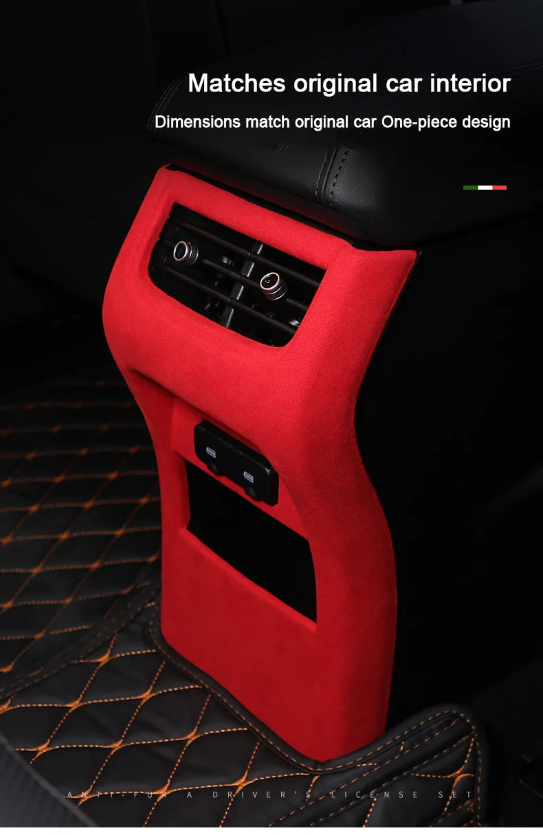 TOP Suede Car Interior Panel Trim Decoration For Great Wall WEY Tank 300 2021 2022 2023 Gear Shift Cover Modification Accessory