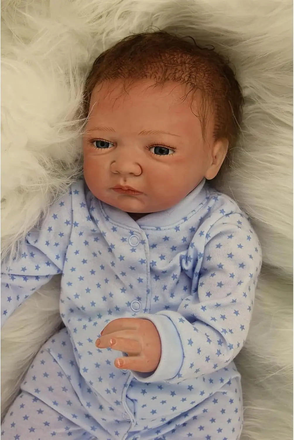 52cm Realistic Reborn Doll Soft Silicone Vinyl Handmade Newborn Baby Doll with Monkey Puppet
