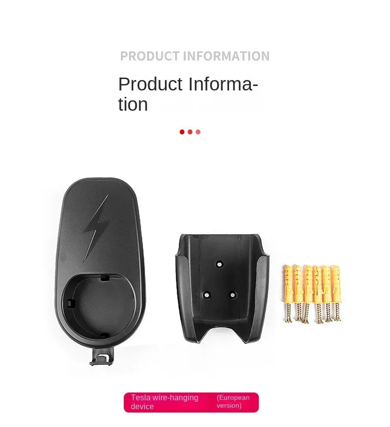Suitable for Tesla Model3model Y Charging Pile Bracket Charging Hanger Wall Charging Cable Hanger Charging Gun Accessories