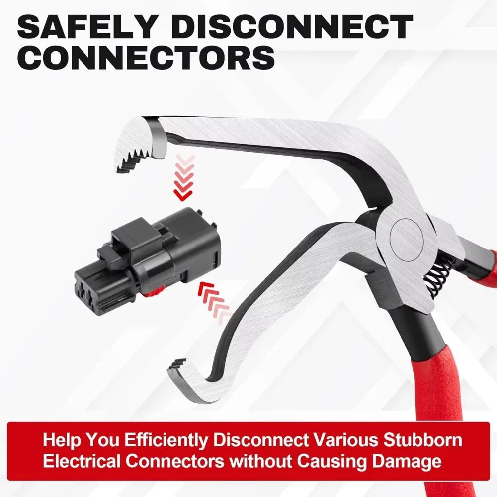 Automotive Connector Separator Pliers Car Oil Pipe Disconnect Pliers Multi-functional Electrical Terminal Removal Tool