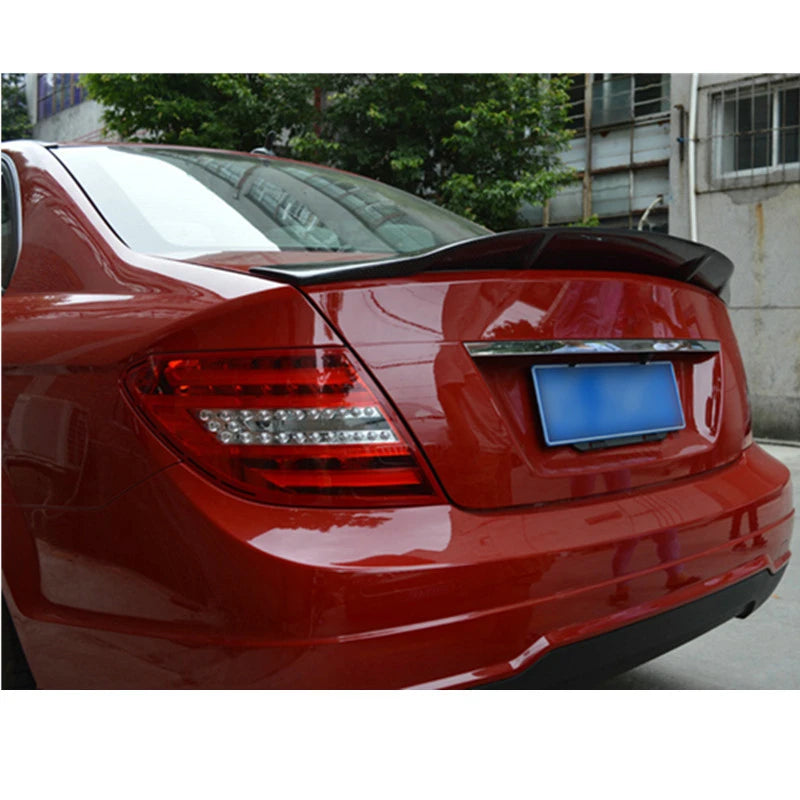 Renntech Style Rear Spoiler Wing Tail Wings For Mercedes Benz C-Class W204 C300 C180 C220 4 Doors Sedan 2007-2014