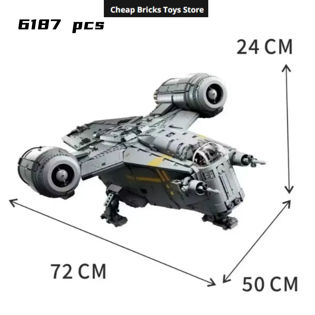 Cheaper 2026 The Razor Crest Assembly Building Dispaly Model Set Compatible 6187Pcs Creativity Spaceship Brick for Adults Gift S