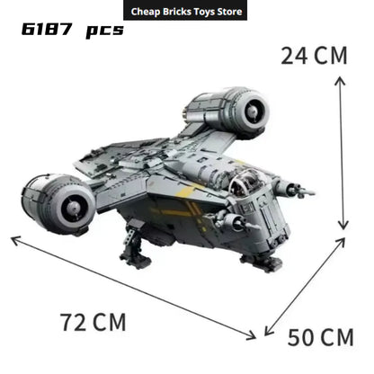 Cheaper 2026 The Razor Crest Assembly Building Dispaly Model Set Compatible 6187Pcs Creativity Spaceship Brick for Adults Gift S
