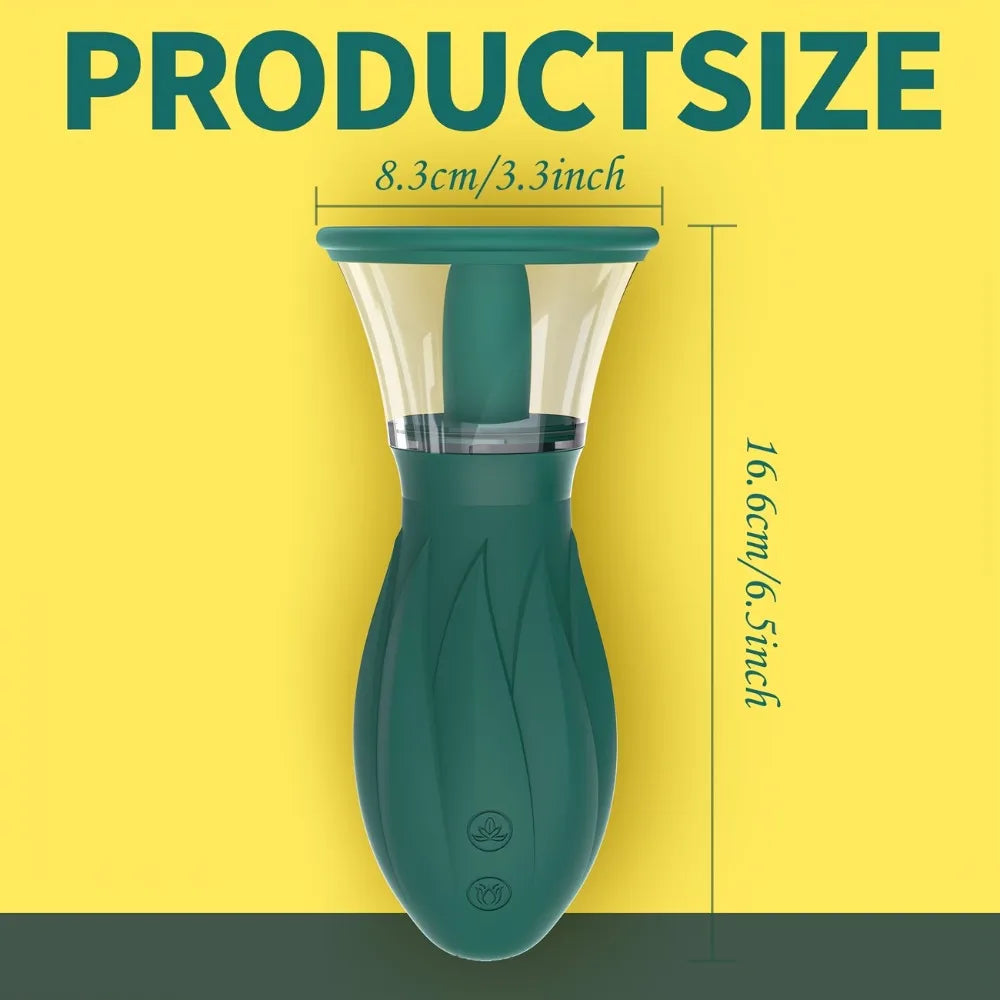 Vacuum Sucking Tongue Licking Vibrator for Women Clit Sucker Nipples Breast Massager Removable Cup Female Masturbation Sex Toy