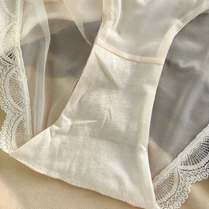 2 Pieces Sexy Thin Cup Lingerie Set French Lace Push Up Bra Women Wireless Underwear High Quality Comfort Brassiere Panties Set