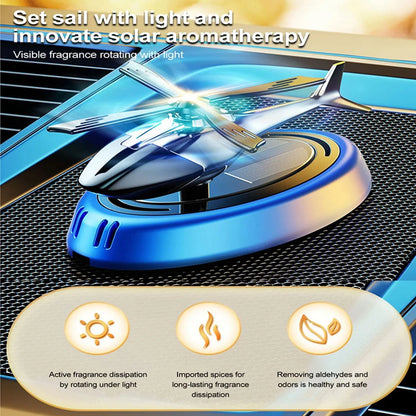 Car Air Freshener Helicopter Model Ornament Dashboard Decoration Perfume Diffuser for Car Bedroom Decor Multifunctional