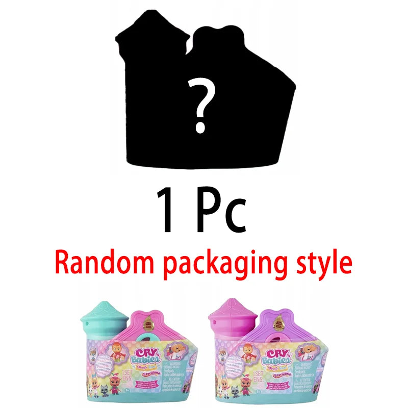 Original Cry Babies Series 1 Magic Tears Icy World Storyland House Tina Bff Dotty Fashion Dolls Collectible Kids Toy Figures 1pc