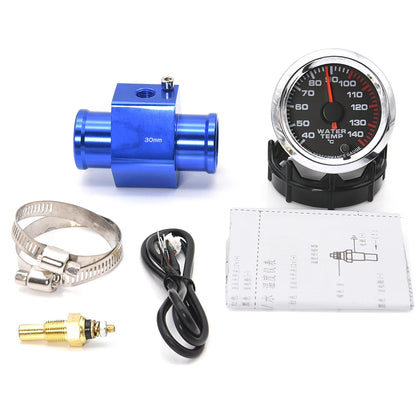 AD 52MM Water Temperature Gauge 40~140 Celsius Racing Gauge Kit Car with 1/8NPT Sensor Water Temp Joint Pipe Sensor Adapter