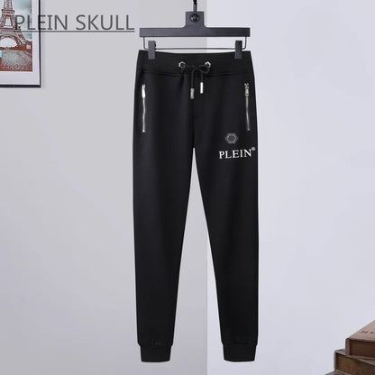 Plein Skull Spring and Autumn Round Neck Suit Men's Casual Daily Coat Casual Pants Hip Hop Party Suit Luxury Brand M-XXXL
