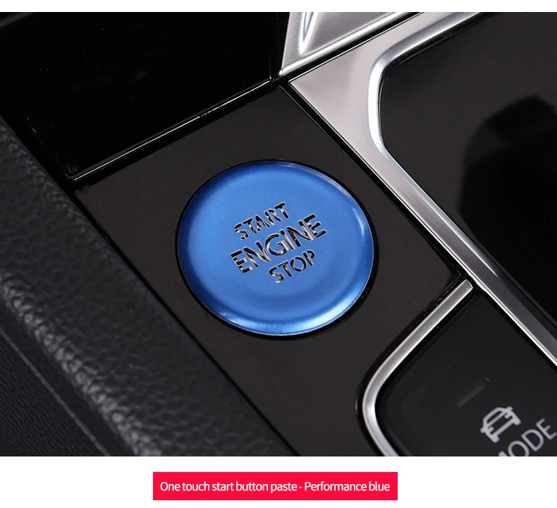 Car door unlocking button decorative sticker is suitable for Volkswagen VW new CC aluminum alloy interior button accessories