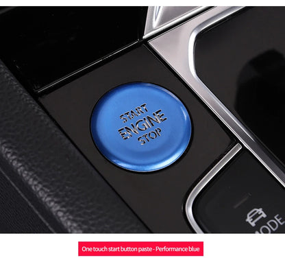 Car door unlocking button decorative sticker is suitable for Volkswagen VW new CC aluminum alloy interior button accessories