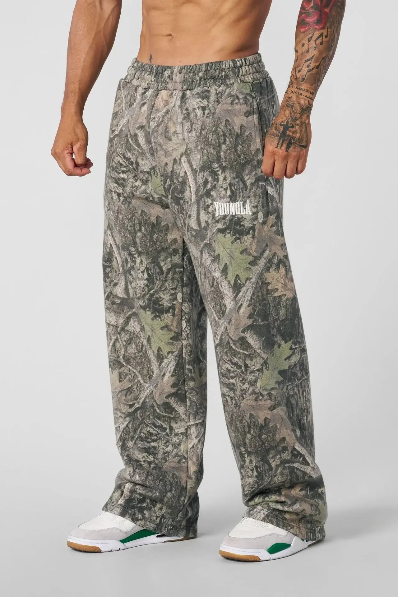 2026 trendy sweatpants collaboration anime joggers cotton terry print wide-leg casual pants hip-hop street pants