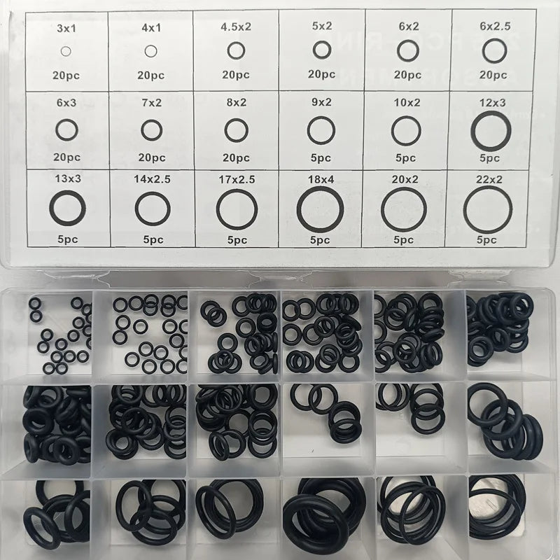 Rubber O Ring Set Gaskets Seal Nitrile Rubber Bands High Pressure O-Rings Repair Kit Sealing Elastic Band O Rubber Rings