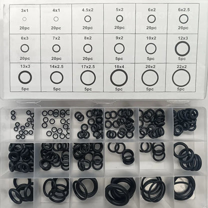 Rubber O Ring Set Gaskets Seal Nitrile Rubber Bands High Pressure O-Rings Repair Kit Sealing Elastic Band O Rubber Rings