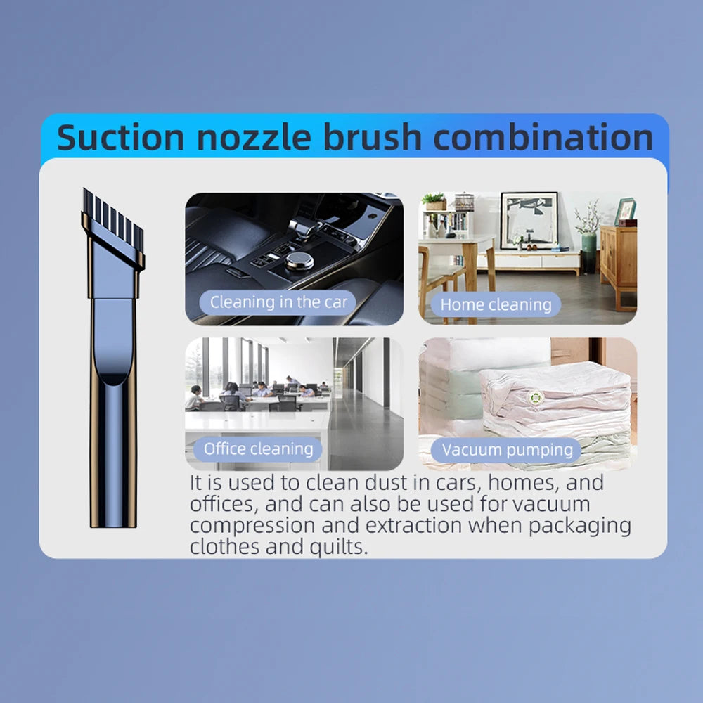 290000Pa Car Vacuum Cleaner Strong Suction Wireless Vacuum Cleaners Handheld Vacuum Cordless Robot Car Home Electrical Appliance