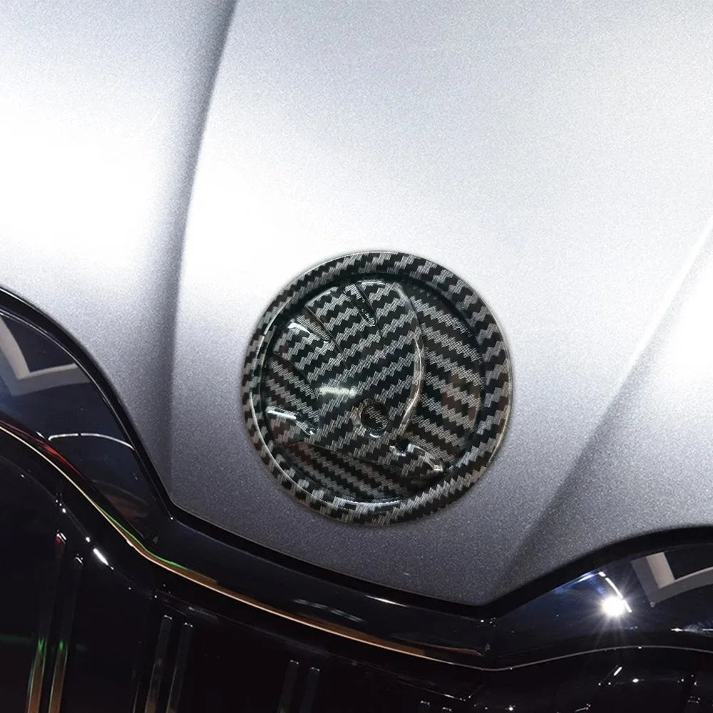 80/90/100MM Car Hood Bonnet Front Grille Rear Trunk Badges Sticker For Skoda S Skoda Fabia Kamiq Karoq Octavia A5 A7 Rapid Scala