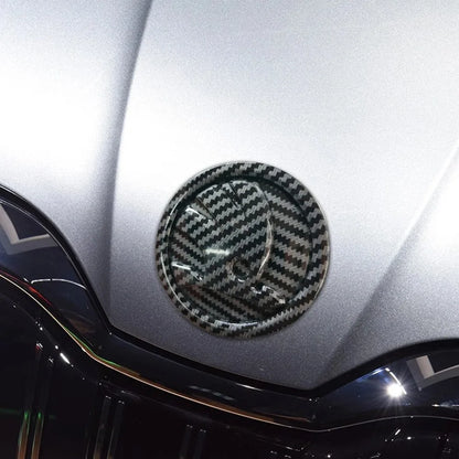 80/90/100MM Car Hood Bonnet Front Grille Rear Trunk Badges Sticker For Skoda S Skoda Fabia Kamiq Karoq Octavia A5 A7 Rapid Scala