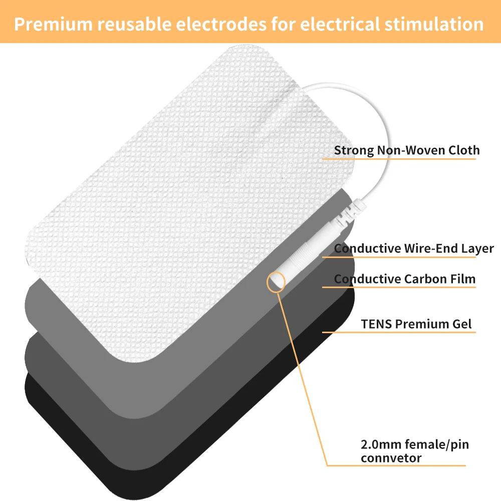 20/30/50/100P EMS TENS Electrode Pads Gel Patch For Electrodes Acupuncture Massager Nerve Muscle Stimulator Electrode Stickers