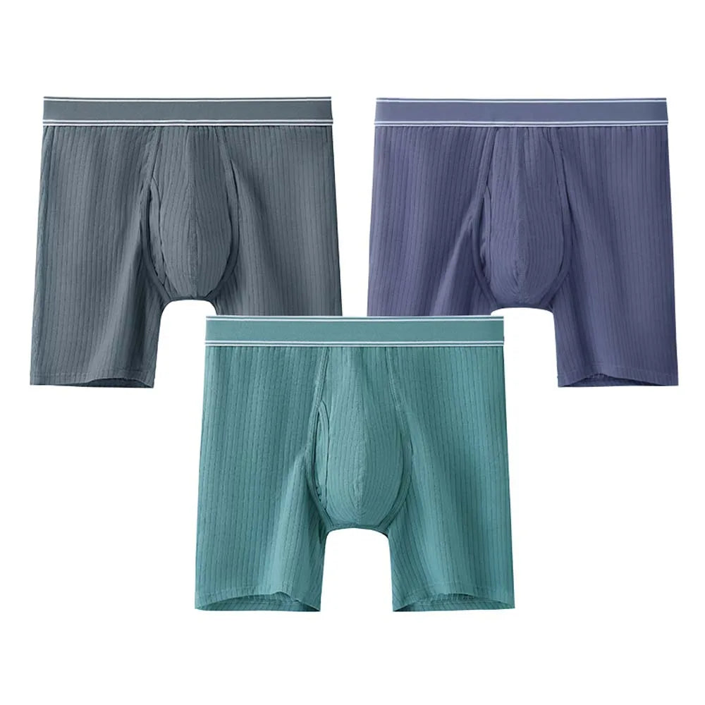 3/4Pcs Boxer man Comfortable Men's briefs Long Boxers For Man Underwear 3D Cutting U Pouch Design Men's underpants