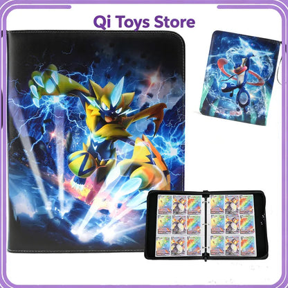 Pu Zipper Photo Album File Card Bag 400pcs & 900pcs Binder Pokemon Card Album Collection Book Anime Figure Album Birthday Gift