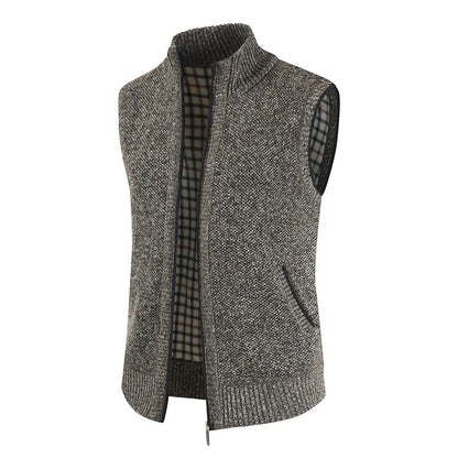 KB New Autumn and Winter Men's Coat Fashion Warm Outer Wear Vest Hot Vest Casual Sleeveless Jacket