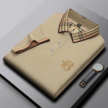 Exquisite Pony Embroidered Comfortable Polo Shirt Fashion Men's Brand Hot Selling Breathable Short Sleeves in the Summer of 2026